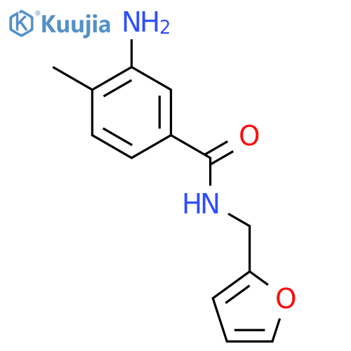 3-Amino-N-(2-furylmethyl)-4-methylbenzamide structure