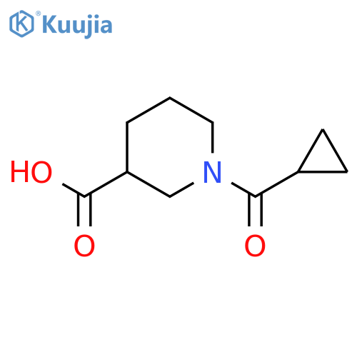 1-Cyclopropanecarbonylpiperidine-3-carboxylic Acid structure