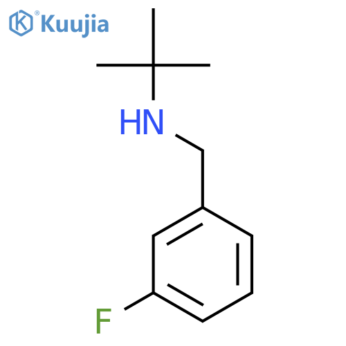 N-(3-Fluorophenylmethyl)tert-butylamine structure