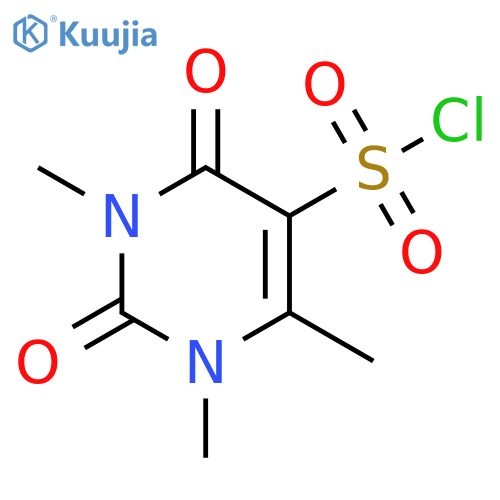 1,3,6-trimethyl-2,4-dioxo-1,2,3,4-tetrahydropyrimidine-5-sulfonyl chloride structure