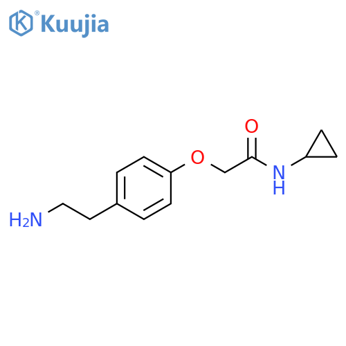 2-4-(2-Aminoethyl)phenoxy-N-cyclopropylacetamide structure
