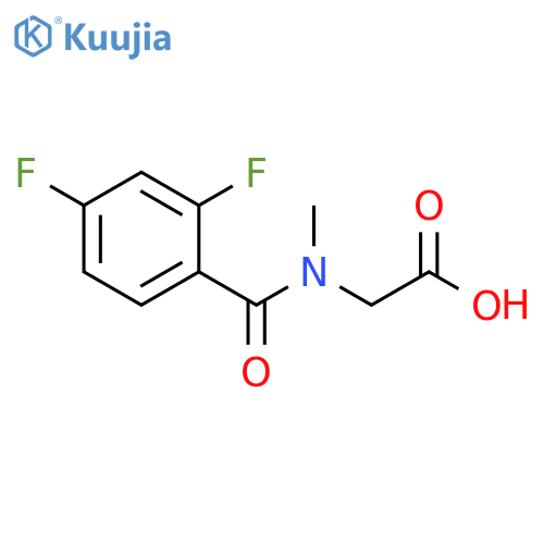 Glycine, N-(2,4-difluorobenzoyl)-N-methyl- structure