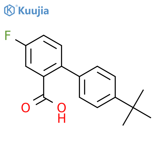2-(4-tert-butylphenyl)-5-fluorobenzoic Acid structure