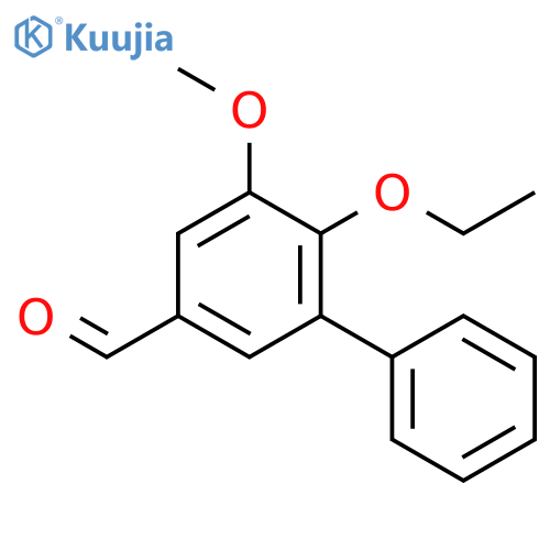 [1,1'-BIPHENYL]-3-CARBOXALDEHYDE,6-ETHOXY-5-METHOXY structure