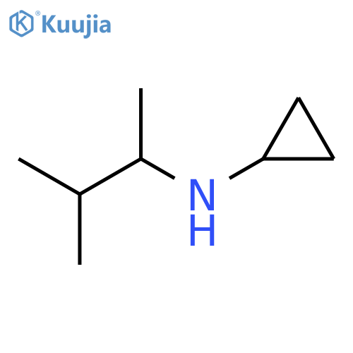N-(3-Methylbutan-2-yl)cyclopropanamine structure