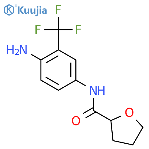 N-[4-Amino-3-(trifluoromethyl)phenyl]oxolane-2-carboxamide structure