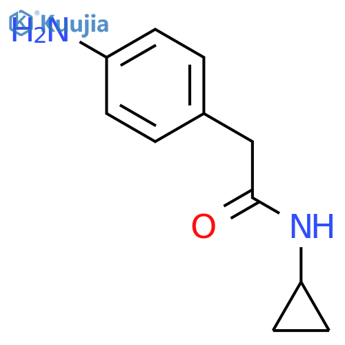 2-(4-Aminophenyl)-N-cyclopropylacetamide structure