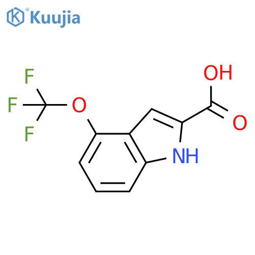 4-(Trifluoromethoxy)-1H-indole-2-carboxylic acid structure