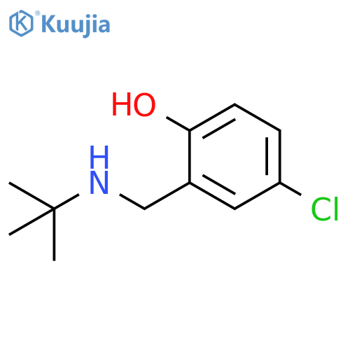 2-(tert-butylamino)methyl-4-chlorophenol structure