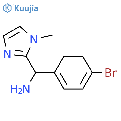 (4-bromophenyl)(1-methyl-1H-imidazol-2-yl)methanamine structure