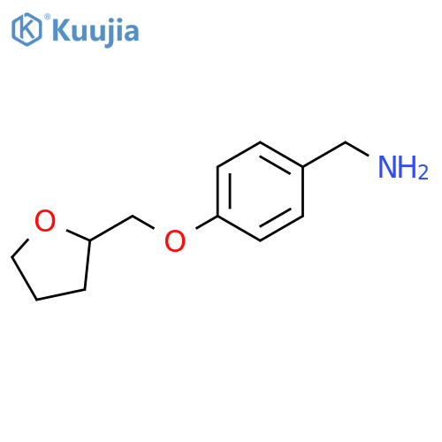 1-{4-[(oxolan-2-yl)methoxy]phenyl}methanamine structure