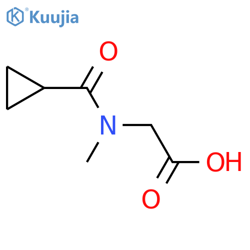 2-(1-cyclopropyl-N-methylformamido)acetic acid structure