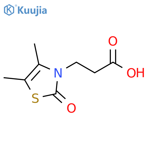 3-(4,5-dimethyl-2-oxo-2,3-dihydro-1,3-thiazol-3-yl)propanoic acid structure
