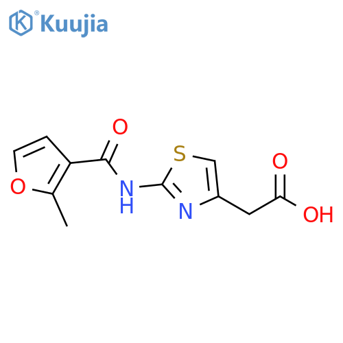 2-2-(2-Methylfuran-3-amido)-1,3-thiazol-4-ylacetic Acid structure