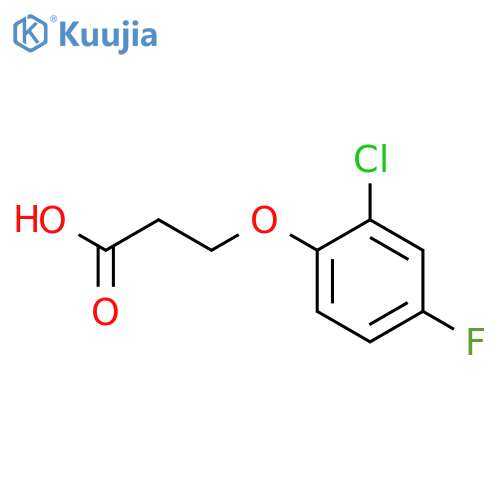 3-(2-chloro-4-fluorophenoxy)propanoic acid structure