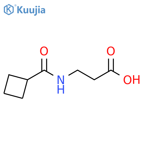 3-(cyclobutylformamido)propanoic acid structure