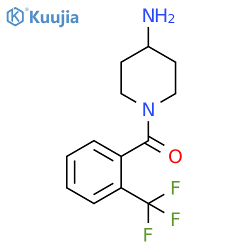 1-2-(Trifluoromethyl)benzoylpiperidin-4-amine structure