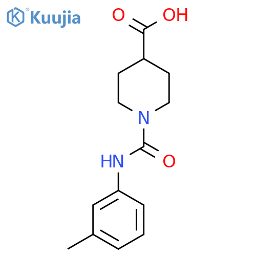 1-(3-Methylphenyl)carbamoylpiperidine-4-carboxylic Acid structure