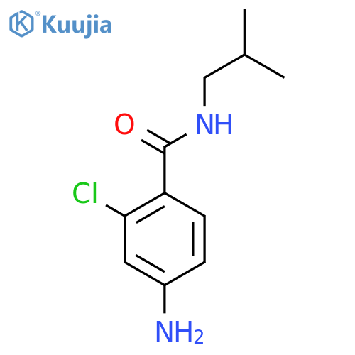 4-amino-2-chloro-N-(2-methylpropyl)benzamide structure