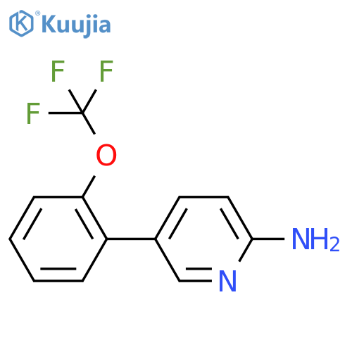 2-Amino-5-(2-(trifluoromethoxy)phenyl)pyridine structure