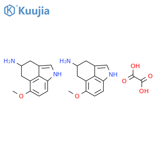 Benz[cd]indol-4-amine, 1,3,4,5-tetrahydro-6-methoxy-, ethanedioate(2:1) structure