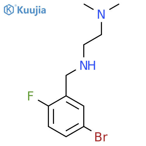 N-(5-Bromo-2-fluorobenzyl)-N,N-dimethylmethanediamine structure