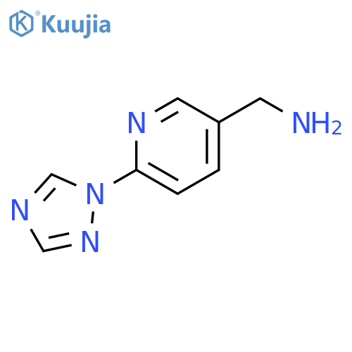 6-(1H-1,2,4-triazol-1-yl)pyridin-3-ylmethanamine structure