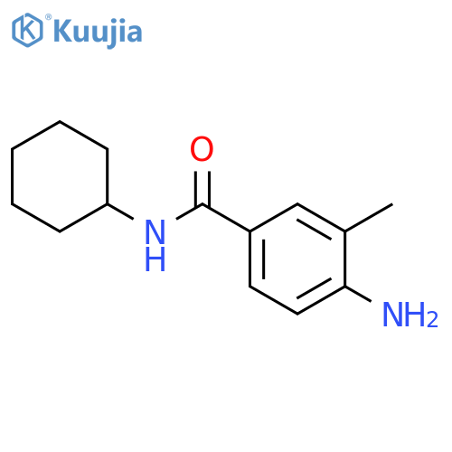 4-amino-N-cyclohexyl-3-methylbenzamide structure