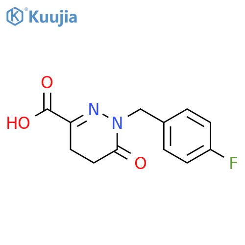 1-(4-Fluorophenyl)methyl-6-oxo-1,4,5,6-tetrahydropyridazine-3-carboxylic Acid structure