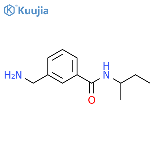 3-(aminomethyl)-N-(butan-2-yl)benzamide structure