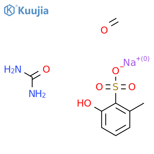 Benzenesulfonic acid, hydroxymethyl-, reaction products with formaldehyde and urea, sodium salts structure
