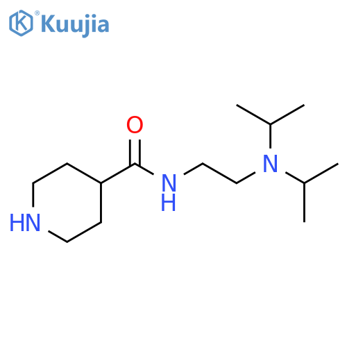 4-Piperidinecarboxamide, N-[2-[bis(1-methylethyl)amino]ethyl]- structure