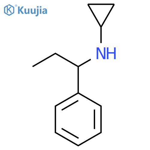 N-(1-phenylpropyl)cyclopropanamine structure