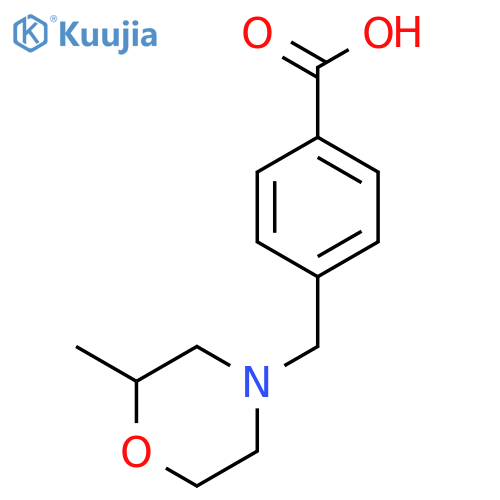 4-[(2-Methylmorpholin-4-yl)methyl]benzoic acid structure