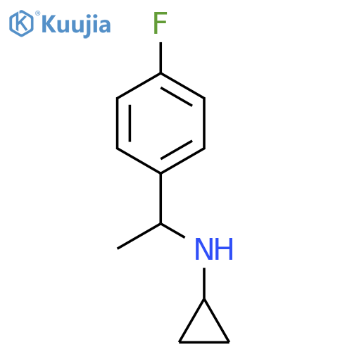 N-1-(4-fluorophenyl)ethylcyclopropanamine structure