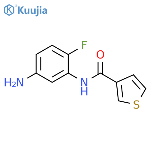 N-(5-amino-2-fluorophenyl)thiophene-3-carboxamide structure