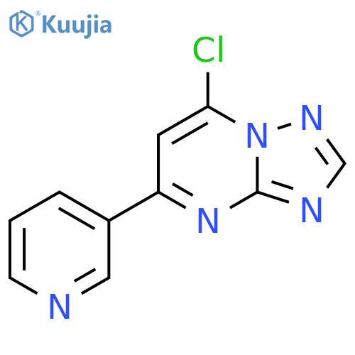 3-{7-Chloro-1,2,4triazolo1,5-apyrimidin-5-yl}pyridine structure