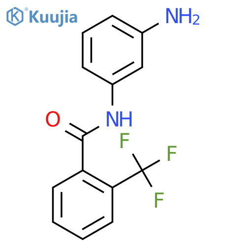 N-(3-aminophenyl)-2-(trifluoromethyl)benzamide structure