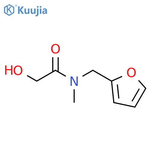 N-(furan-2-ylmethyl)-2-hydroxy-N-methylacetamide structure