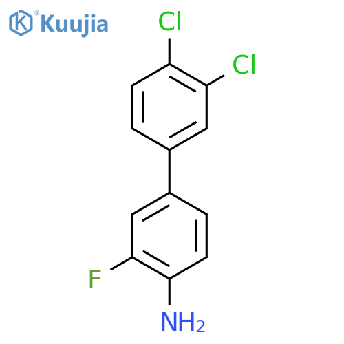 3',4'-Dichloro-3-fluoro-biphenyl-4-ylamine structure