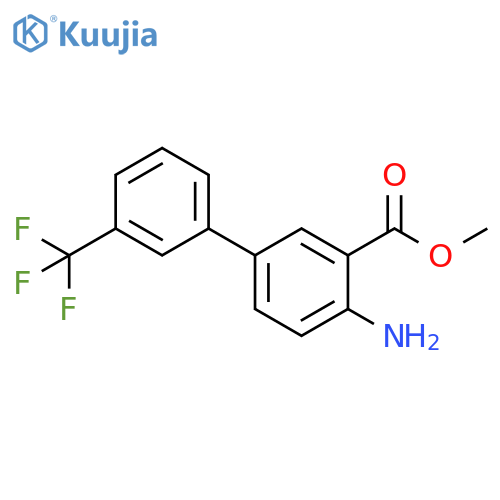 Methyl 2-Amino-5-3-(trifluoromethyl)phenylbenzoate structure