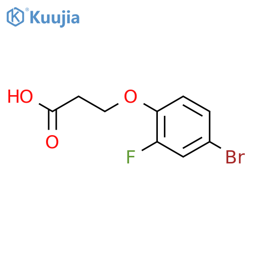 3-(4-bromo-2-fluorophenoxy)propanoic acid structure