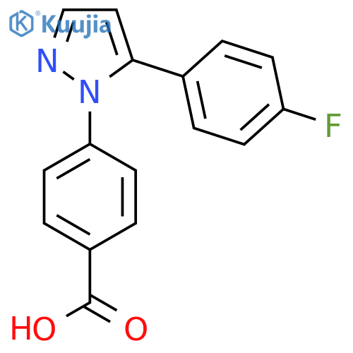 4-5-(4-Fluorophenyl)-1H-pyrazol-1-ylbenzoic Acid structure