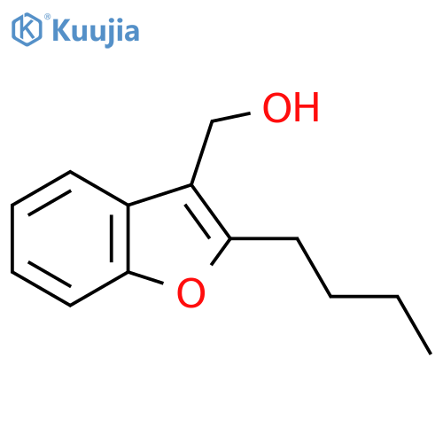 (2-Butyl-1-benzofuran-3-yl)methanol structure