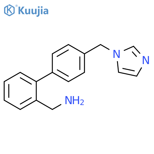 {2-4-(1H-Imidazol-1-ylmethyl)phenylphenyl}methanamine structure