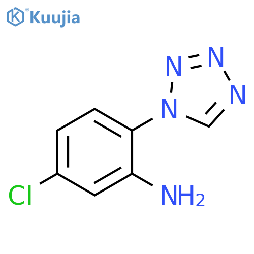 5-chloro-2-(1H-1,2,3,4-tetrazol-1-yl)aniline structure