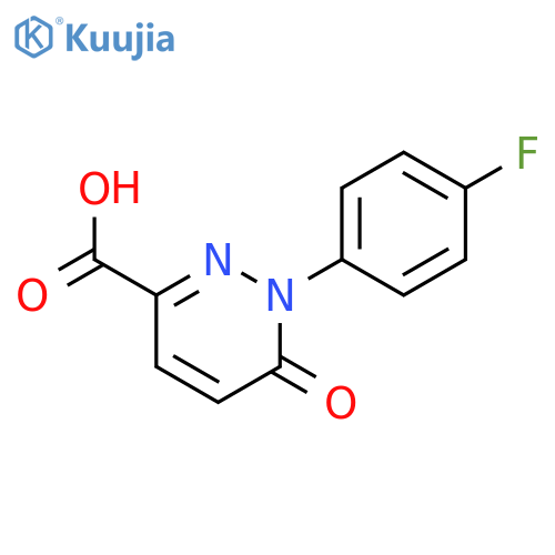 1-(4-fluorophenyl)-6-oxo-1,6-dihydropyridazine-3-carboxylic acid structure