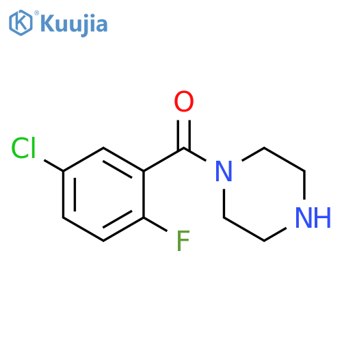 Methanone, (5-chloro-2-fluorophenyl)-1-piperazinyl- structure