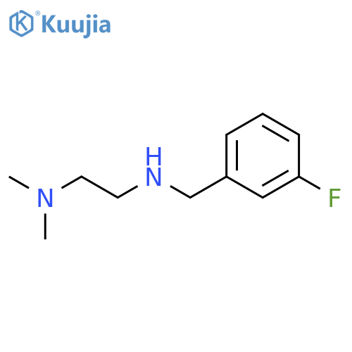 [2-(dimethylamino)ethyl][(3-fluorophenyl)methyl]amine structure