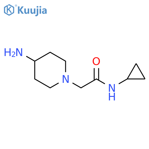2-(4-Aminopiperidin-1-yl)-N-cyclopropylacetamide structure